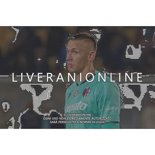 TVEM September 28, 2025 Lecce, Italy - US Lecce vs Bologna FC - Italian soccer serie A 2025/26 - Via Del Mare Stadium. In the pic: Lukasz Skorupski of Bologna FC FOTO EMMANUELE MASTRODONATO-AG ALDO LIVERANI SAS