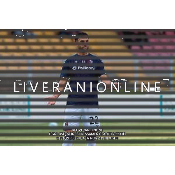 TVEM September 28, 2025 Lecce, Italy - US Lecce vs Bologna FC - Italian soccer serie A 2025/26 - Via Del Mare Stadium. In the pic: Charalampos Lykogiannis of Bologna FC FOTO EMMANUELE MASTRODONATO-AG ALDO LIVERANI SAS