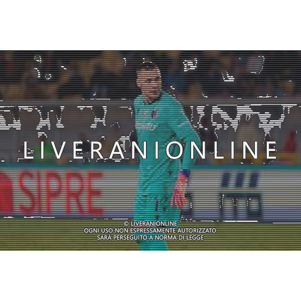 TVEM September 28, 2025 Lecce, Italy - US Lecce vs Bologna FC - Italian soccer serie A 2025/26 - Via Del Mare Stadium. In the pic: Lukasz Skorupski of Bologna FC FOTO EMMANUELE MASTRODONATO-AG ALDO LIVERANI SAS