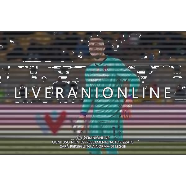 TVEM September 28, 2025 Lecce, Italy - US Lecce vs Bologna FC - Italian soccer serie A 2025/26 - Via Del Mare Stadium. In the pic: Lukasz Skorupski of Bologna FC FOTO EMMANUELE MASTRODONATO-AG ALDO LIVERANI SAS