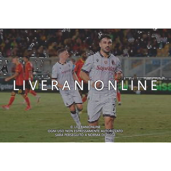 TVEM September 28, 2025 Lecce, Italy - US Lecce vs Bologna FC - Italian soccer serie A 2025/26 - Via Del Mare Stadium. In the pic: Riccardo Orsolini of Bologna FC celebrates after scoring a goal FOTO EMMANUELE MASTRODONATO-AG ALDO LIVERANI SAS