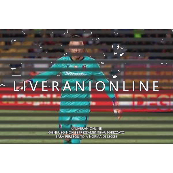 TVEM September 28, 2025 Lecce, Italy - US Lecce vs Bologna FC - Italian soccer serie A 2025/26 - Via Del Mare Stadium. In the pic: Lukasz Skorupski of Bologna FC FOTO EMMANUELE MASTRODONATO-AG ALDO LIVERANI SAS