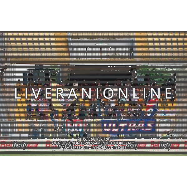 TVEM September 28, 2025 Lecce, Italy - US Lecce vs Bologna FC - Italian soccer serie A 2025/26 - Via Del Mare Stadium. In the pic: Supporters of Bologna FC FOTO EMMANUELE MASTRODONATO-AG ALDO LIVERANI SAS