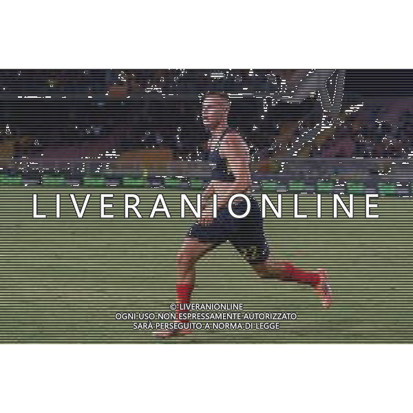 TVEM September 28, 2025 Lecce, Italy - US Lecce vs Bologna FC - Italian soccer serie A 2025/26 - Via Del Mare Stadium. In the pic: Francesco Camarda of US Lecce celebrates after scoring a goal FOTO EMMANUELE MASTRODONATO-AG ALDO LIVERANI SAS