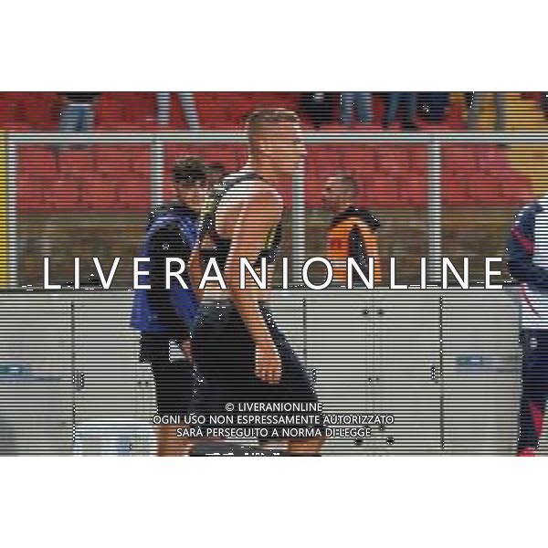 TVEM September 28, 2025 Lecce, Italy - US Lecce vs Bologna FC - Italian soccer serie A 2025/26 - Via Del Mare Stadium. In the pic: Francesco Camarda of US Lecce celebrates after scoring a goal FOTO EMMANUELE MASTRODONATO-AG ALDO LIVERANI SAS