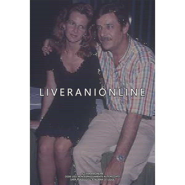 DIAP-RETROSPETTIVA GIULIANA DE SIO ATTRICE NELLA FOTO GIULIANA DE SIO CON GIANCARLO GIANNINI NELL\'ANNO 1987 AG ALDO LIVERANI SAS