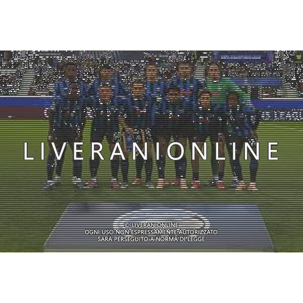 Formazione - Atalanta BC team photo during Atalanta BC vs Club Brugge, Champions League 2025-26 League phase, Matchday 2°, game at New Balance Arena in Bergamo (BG), Italy, on September 30, 2025. (Photo by Davide Casentini)- AGENZIA ALDO LIVERANI SAS