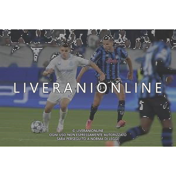 Nicolo’ Tresoldi of Club Brugge play the ball during Atalanta BC vs Club Brugge, Chanpions League 2025-26 League phase, Matchday 2°, game at New Balance Arena in Bergamo (BG), Italy, on September 30, 2025. (Photo by Davide Casentini)- AGENZIA ALDO LIVERANI SAS