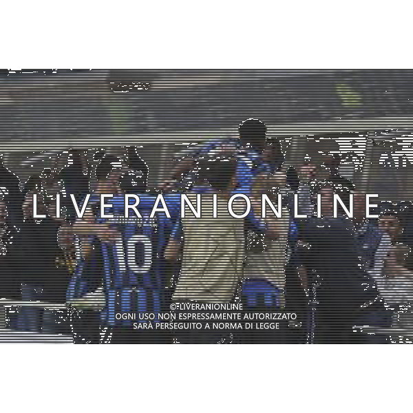 Mario Pasalic of Atalanta BC celebrates after scoring during Atalanta BC vs Club Brugge, Chanpions League 2025-26 League phase, Matchday 2°, game at New Balance Arena in Bergamo (BG), Italy, on September 30, 2025. (Photo by Davide Casentini)- AGENZIA ALDO LIVERANI SAS