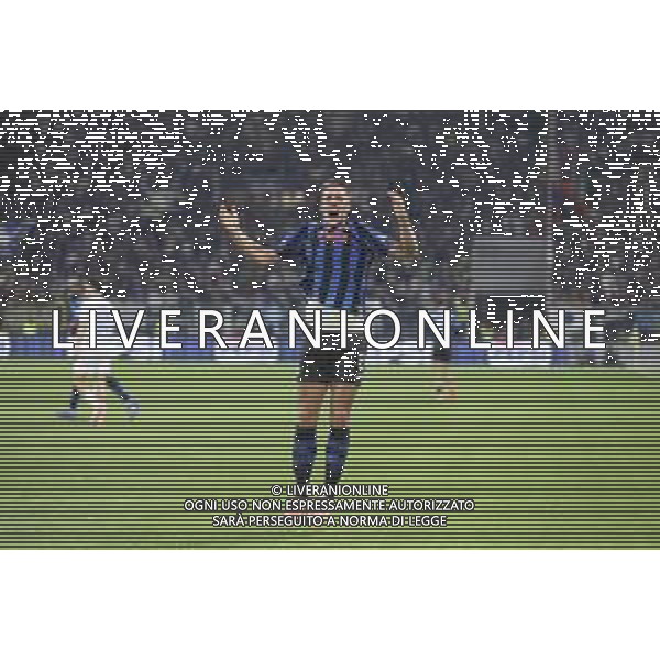 Mario Pasalic of Atalanta BC celebrates after scoring during Atalanta BC vs Club Brugge, Chanpions League 2025-26 League phase, Matchday 2°, game at New Balance Arena in Bergamo (BG), Italy, on September 30, 2025. (Photo by Davide Casentini)- AGENZIA ALDO LIVERANI SAS