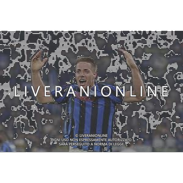 Mario Pasalic of Atalanta BC celebrates after scoring during Atalanta BC vs Club Brugge, Chanpions League 2025-26 League phase, Matchday 2°, game at New Balance Arena in Bergamo (BG), Italy, on September 30, 2025. (Photo by Davide Casentini)- AGENZIA ALDO LIVERANI SAS