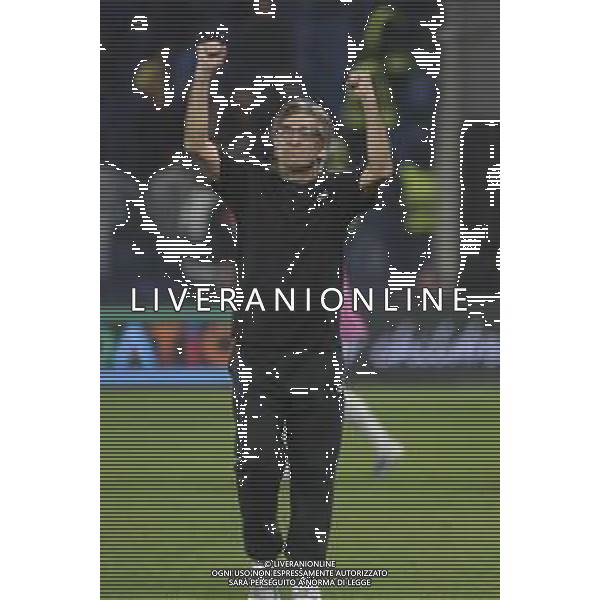 Ivan Juric Head Coach of Atalanta BC celebrate the victory at the end of Atalanta BC vs Club Brugge, Chanpions League 2025-26 League phase, Matchday 2°, game at New Balance Arena in Bergamo (BG), Italy, on September 30, 2025. (Photo by Davide Casentini)- AGENZIA ALDO LIVERANI SAS