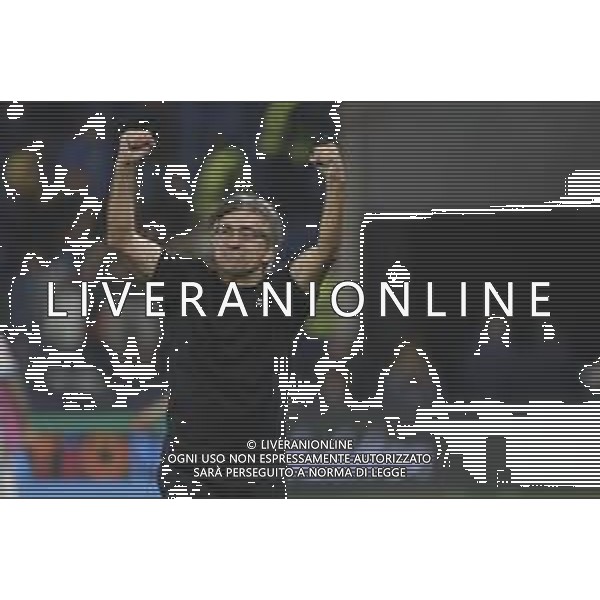 Ivan Juric Head Coach of Atalanta BC celebrate the victory at the end of Atalanta BC vs Club Brugge, Chanpions League 2025-26 League phase, Matchday 2°, game at New Balance Arena in Bergamo (BG), Italy, on September 30, 2025. (Photo by Davide Casentini)- AGENZIA ALDO LIVERANI SAS