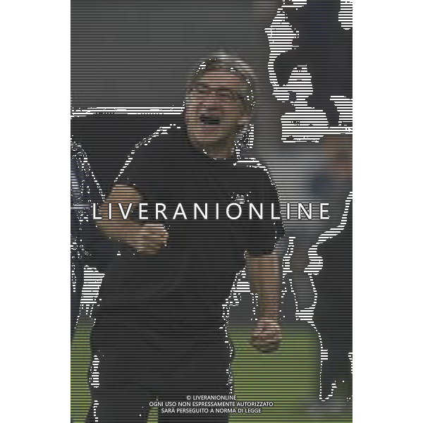 Ivan Juric Head Coach of Atalanta BC celebrate the victory at the end of Atalanta BC vs Club Brugge, Chanpions League 2025-26 League phase, Matchday 2°, game at New Balance Arena in Bergamo (BG), Italy, on September 30, 2025. (Photo by Davide Casentini)- AGENZIA ALDO LIVERANI SAS