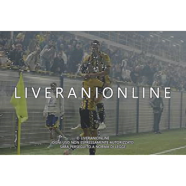 30 09 2025 - Castellammare di Stabia. Stadio Romeo Menti. Serie B. Juve Stabia-Mantova Nella foto esultanza di Marco Ruggero dopo gol 1-0 Foto Giuseppe Cuozzo/Agenzia Liverani