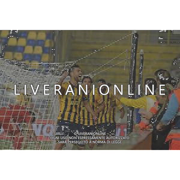 30 09 2025 - Castellammare di Stabia. Stadio Romeo Menti. Serie B. Juve Stabia-Mantova Nella foto esultanza di Leonardo Candellone dopo gol 2-0 Foto Giuseppe Cuozzo/Agenzia Liverani