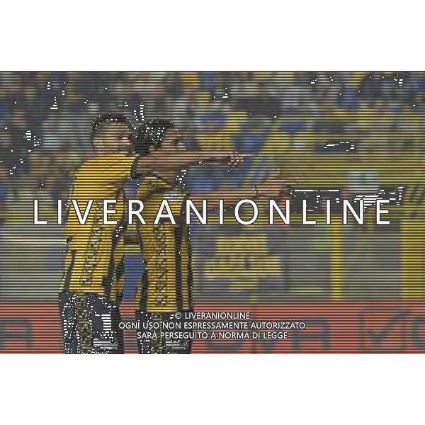 30 09 2025 - Castellammare di Stabia. Stadio Romeo Menti. Serie B. Juve Stabia-Mantova Nella foto esultanza di Leonardo Candellone dopo gol 2-0 Foto Giuseppe Cuozzo/Agenzia Liverani