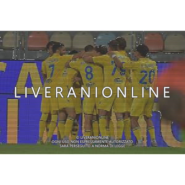 Frosinone vs Cesena Campionato Serie BKT - 6 Giornata Stadio B.Stirpe - Frosinone 30-09-2025 nella foto Esultanza Frosinone Foto Federico Gaetano - ag Aldo liverani ©FEDERICO GAETANO - AGENZIA ALDO LIVERANI SAS