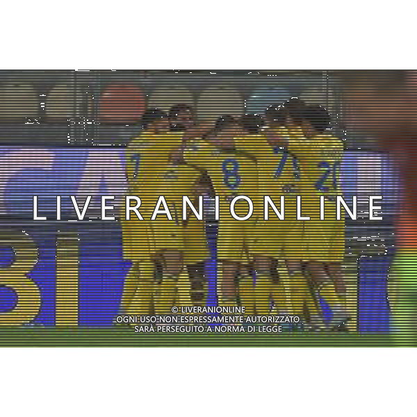 Frosinone vs Cesena Campionato Serie BKT - 6 Giornata Stadio B.Stirpe - Frosinone 30-09-2025 nella foto Esultanza Frosinone Foto Federico Gaetano - ag Aldo liverani ©FEDERICO GAETANO - AGENZIA ALDO LIVERANI SAS