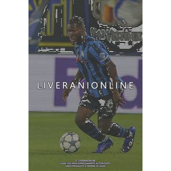 Yunus Musah of Atalanta BC play the ball during Atalanta BC vs Club Brugge, Chanpions League 2025-26 League phase, Matchday 2°, game at New Balance Arena in Bergamo (BG), Italy, on September 30, 2025. (Photo by Davide Casentini)- AGENZIA ALDO LIVERANI SAS