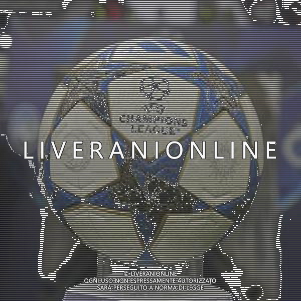 Pallone ufficiale - The ball of the match before Atalanta BC vs Club Brugge, Chanpions League 2025-26 League phase, Matchday 2°, game at New Balance Arena in Bergamo (BG), Italy, on September 30, 2025. (Photo by Davide Casentini)- AGENZIA ALDO LIVERANI SAS