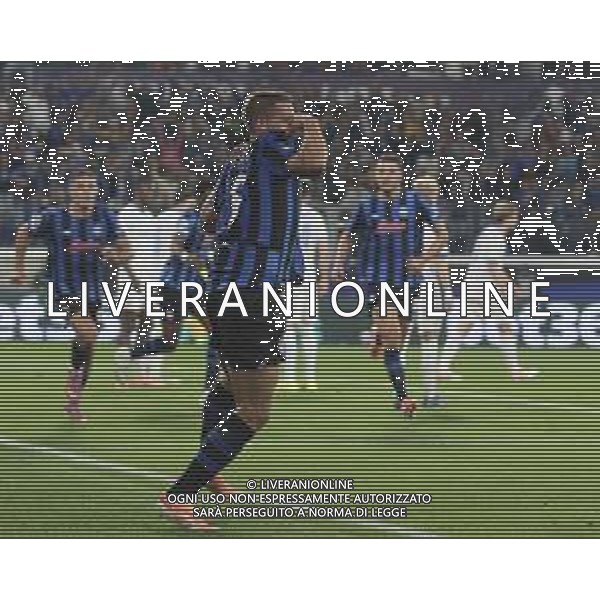 Mario Pasalic of Atalanta BC celebrates after scoring during Atalanta BC vs Club Brugge, Chanpions League 2025-26 League phase, Matchday 2°, game at New Balance Arena in Bergamo (BG), Italy, on September 30, 2025. (Photo by Davide Casentini)- AGENZIA ALDO LIVERANI SAS