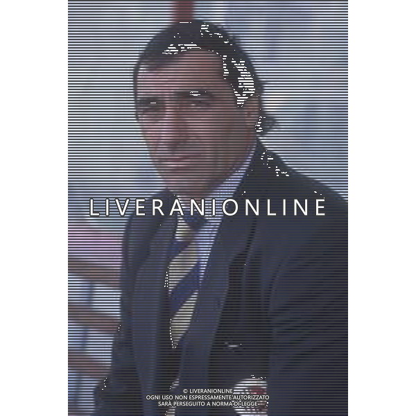 DIAP-RETROSPETTIVA MASSIMO CACCIATORI ALLENATORE ASCOLI CALCIO NELLA FOTO MASSIMO CACCIATORI ALLENATORE ASCOLI CALCIO NELL\'ANNO 1992 AG ALDO LIVERANI SAS