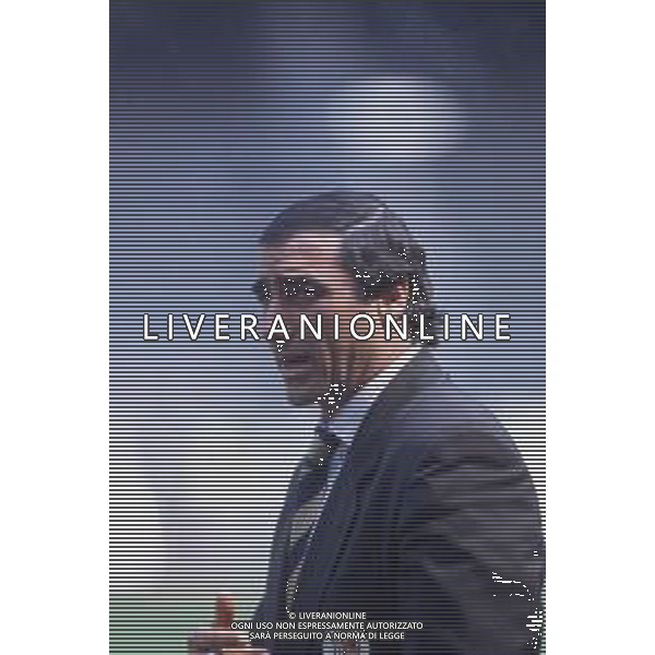 DIAP-RETROSPETTIVA MASSIMO CACCIATORI ALLENATORE ASCOLI CALCIO NELLA FOTO MASSIMO CACCIATORI ALLENATORE ASCOLI CALCIO NELL\'ANNO 1992 AG ALDO LIVERANI SAS