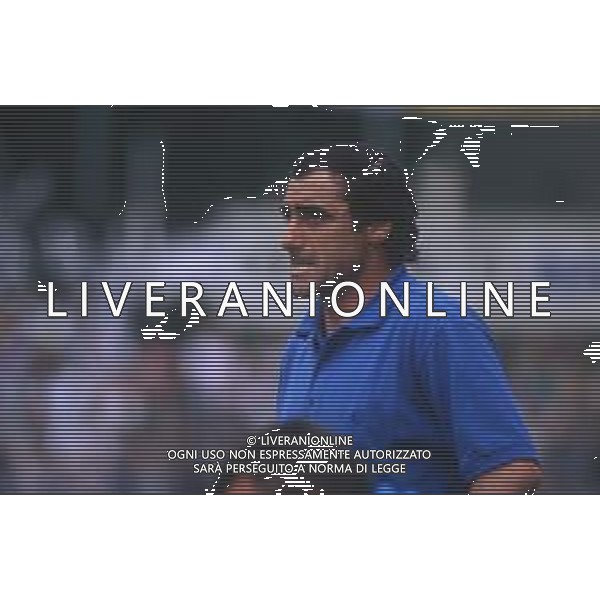 DIAP-RETROSPETTIVA MASSIMO CACCIATORI ALLENATORE ASCOLI CALCIO NELLA FOTO MASSIMO CACCIATORI ALLENATORE ASCOLI CALCIO NELL\'ANNO 1992 AG ALDO LIVERANI SAS
