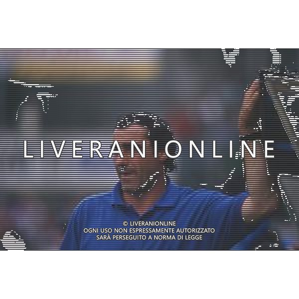 DIAP-RETROSPETTIVA MASSIMO CACCIATORI ALLENATORE ASCOLI CALCIO NELLA FOTO MASSIMO CACCIATORI ALLENATORE ASCOLI CALCIO NELL\'ANNO 1992 AG ALDO LIVERANI SAS