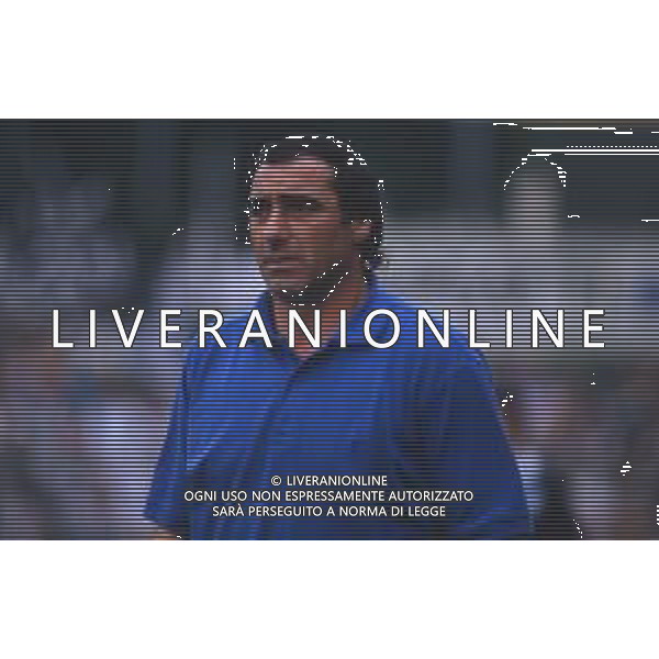 DIAP-RETROSPETTIVA MASSIMO CACCIATORI ALLENATORE ASCOLI CALCIO NELLA FOTO MASSIMO CACCIATORI ALLENATORE ASCOLI CALCIO NELL\'ANNO 1992 AG ALDO LIVERANI SAS