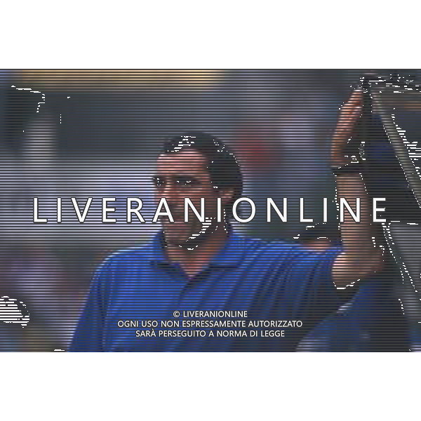 DIAP-RETROSPETTIVA MASSIMO CACCIATORI ALLENATORE ASCOLI CALCIO NELLA FOTO MASSIMO CACCIATORI ALLENATORE ASCOLI CALCIO NELL\'ANNO 1992 AG ALDO LIVERANI SAS