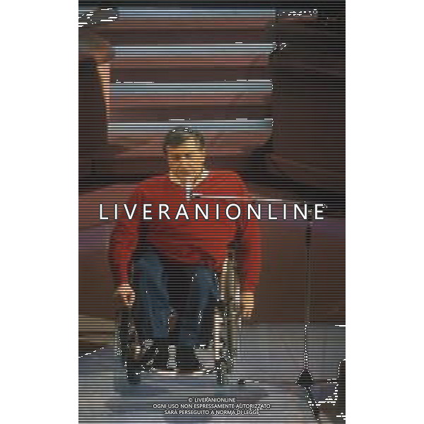 DIAP-RETROSPETTIVA PIERANGELO BERTOLI CANTANTE NELLA FTO PIERANGELO BERTOLI AL FESTIVAL DI SANREMO NELL\'ANNO 1992 AG ALDO LIVERANI SAS