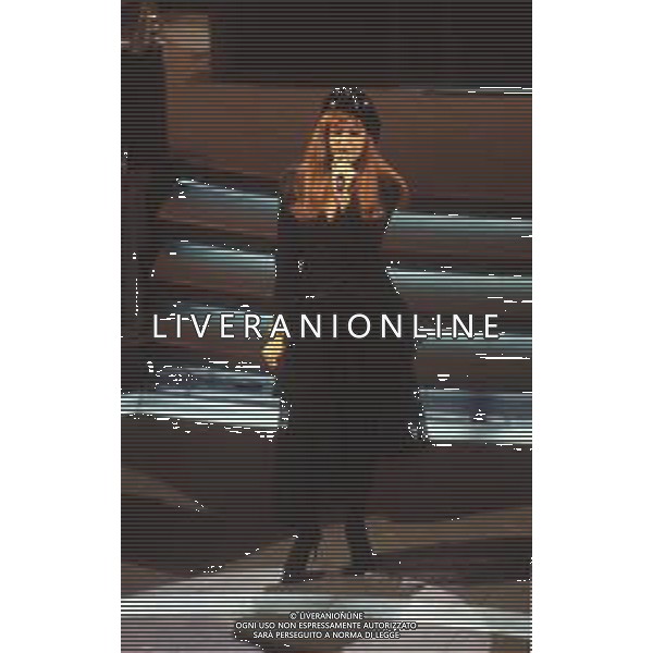 DIAP-RETROSPEETIVA MILVA BIOLCATI CANTANTE NELLA FOTO MILVA BIOLCATI A SANREMO NELL\'ANNO 1992 AG ALDO LIVERANI SAS