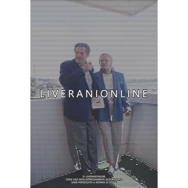 DIAP-RETROSPETTIVA MARCELLO MASTROIANNI ATTORE NELLA FOTO JEANNE MOREAU CON MARCELLO MASTROIANNI AL FESTIVAL INTERNAZIONALE DEL CINEMA DI CANNES NELL\'ANNO 1991 AG ALDO LIVERANI SAS