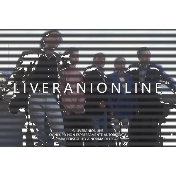 DIAP-RETROSPETTIVA MARCELLO MASTROIANNI ATTORE NELLA FOTO JEANNE MOREAU CON MARCELLO MASTROIANNI AL FESTIVAL INTERNAZIONALE DEL CINEMA DI CANNES NELL\'ANNO 1991 E IL CAST DEL FILM AG ALDO LIVERANI SAS 