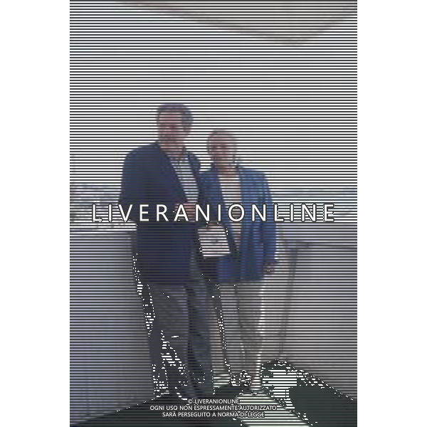 DIAP-RETROSPETTIVA MARCELLO MASTROIANNI ATTORE NELLA FOTO JEANNE MOREAU CON MARCELLO MASTROIANNI AL FESTIVAL INTERNAZIONALE DEL CINEMA DI CANNES NELL\'ANNO 1991 AG ALDO LIVERANI SAS