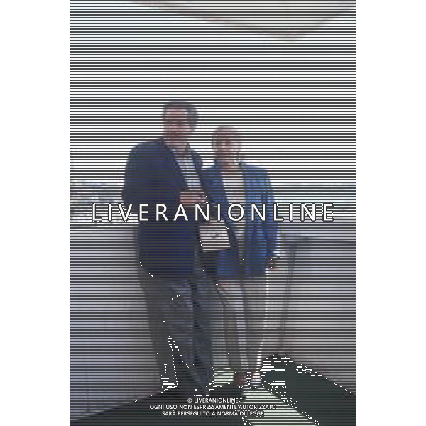 DIAP-RETROSPETTIVA MARCELLO MASTROIANNI ATTORE NELLA FOTO JEANNE MOREAU CON MARCELLO MASTROIANNI AL FESTIVAL INTERNAZIONALE DEL CINEMA DI CANNES NELL\'ANNO 1991 AG ALDO LIVERANI SAS