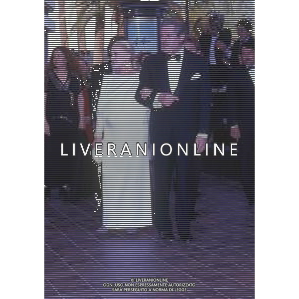 DIAP-RETROSPETTIVA MARCELLO MASTROIANNI ATTORE NELLA FOTO JEANNE MOREAU CON MARCELLO MASTROIANNI AL FESTIVAL INTERNAZIONALE DEL CINEMA DI CANNES NELL\'ANNO 1991 AG ALDO LIVERANI SAS