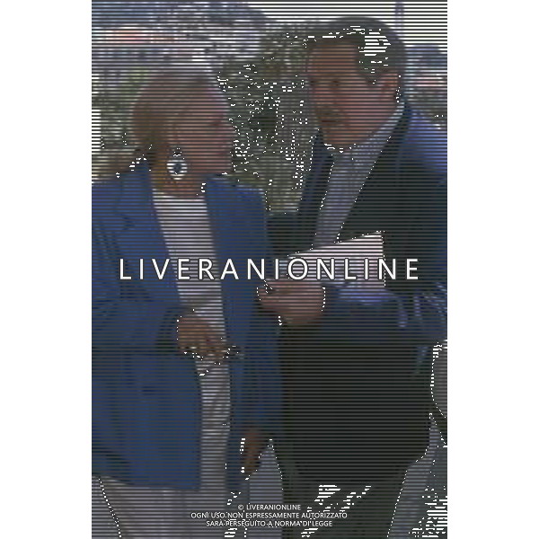 DIAP-RETROSPETTIVA MARCELLO MASTROIANNI ATTORE NELLA FOTO JEANNE MOREAU CON MARCELLO MASTROIANNI AL FESTIVAL INTERNAZIONALE DEL CINEMA DI CANNES NELL\'ANNO 1991 AG ALDO LIVERANI SAS