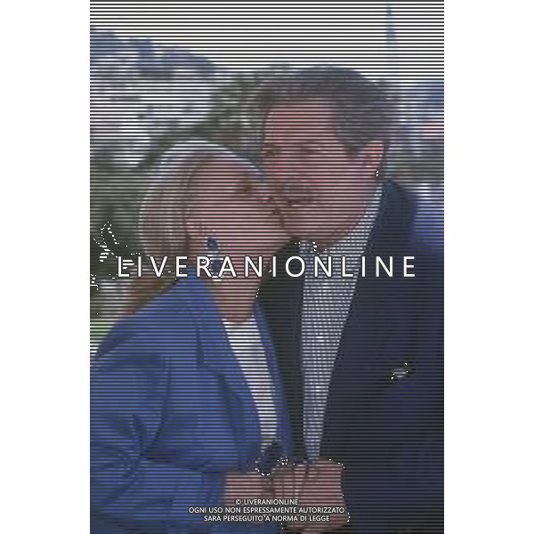 DIAP-RETROSPETTIVA MARCELLO MASTROIANNI ATTORE NELLA FOTO JEANNE MOREAU CON MARCELLO MASTROIANNI AL FESTIVAL INTERNAZIONALE DEL CINEMA DI CANNES NELL\'ANNO 1991 AG ALDO LIVERANI SAS