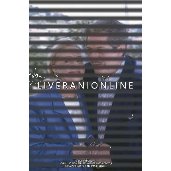 DIAP-RETROSPETTIVA MARCELLO MASTROIANNI ATTORE NELLA FOTO JEANNE MOREAU CON MARCELLO MASTROIANNI AL FESTIVAL INTERNAZIONALE DEL CINEMA DI CANNES NELL\'ANNO 1991 AG ALDO LIVERANI SAS