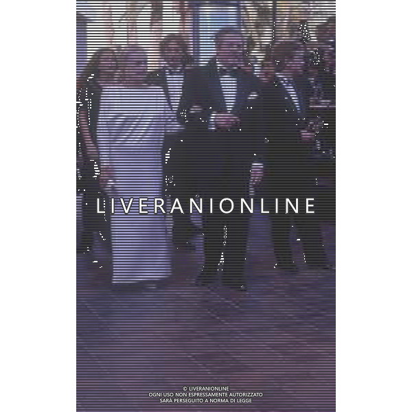 DIAP-RETROSPETTIVA MARCELLO MASTROIANNI ATTORE NELLA FOTO JEANNE MOREAU CON MARCELLO MASTROIANNI AL FESTIVAL INTERNAZIONALE DEL CINEMA DI CANNES NELL\'ANNO 1991 AG ALDO LIVERANI SAS