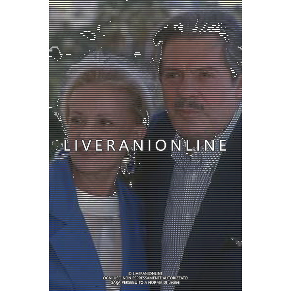 DIAP-RETROSPETTIVA MARCELLO MASTROIANNI ATTORE NELLA FOTO JEANNE MOREAU CON MARCELLO MASTROIANNI AL FESTIVAL INTERNAZIONALE DEL CINEMA DI CANNES NELL\'ANNO 1991 AG ALDO LIVERANI SAS