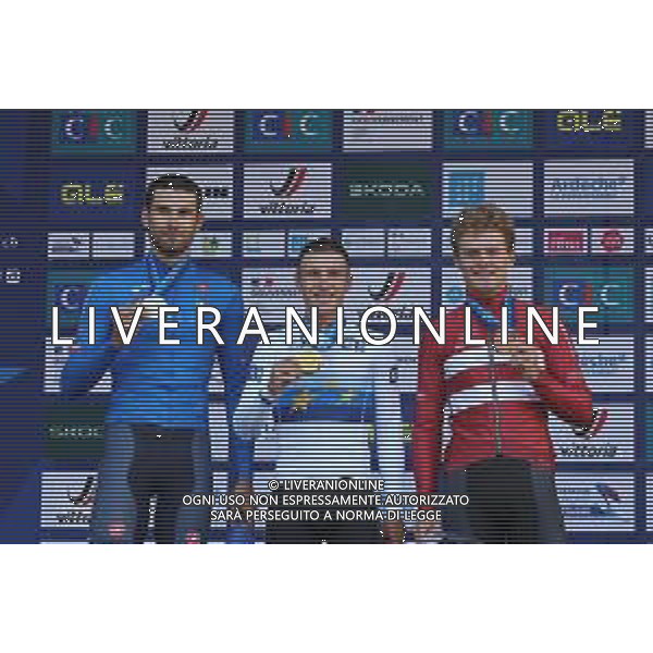01-10-2025 European Championships Cronometro Elite; 2025, Soudal - Quick Step; 2025, Ineos Grenadiers; 2025, Danimarca; Evenepoel, Remco; Ganna, Filippo; Larsen, Niklas; Etoile Sur Rhone; ©SIROTTI - AGENZIA ALDO LIVERANI SAS
