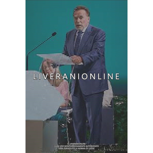 Castel Gandolfo 01 Ottobre 2025 Celebration of Hope - Raising Hope for Climate Justice Nella foto: Arnold Schwarzenegger Foto Credit: Andrea Bracaglia- AGENZIA ALDO LIVERANI SAS