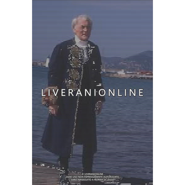 DIAP-RETROSPETTIVA JACK PALANCE ATTORE NELLA FOTO JACK PALANCE A CANNES NELL\'ANNO 1997 AG ALDO LIVERANI SAS