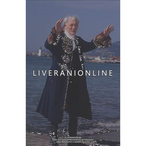 DIAP-RETROSPETTIVA JACK PALANCE ATTORE NELLA FOTO JACK PALANCE A CANNES NELL\'ANNO 1997 AG ALDO LIVERANI SAS