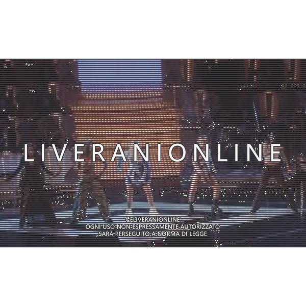 DIAP-RETROSPETTIVA COMPLESSO MUSICALE SPICE GIRLS NELLA FOTO IL COMPLESSO DELLE SPICE GIRLS A SANREMO NELL\'ANNO 1997 AG ALDO LIVERANI SAS