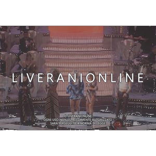 DIAP-RETROSPETTIVA COMPLESSO MUSICALE SPICE GIRLS NELLA FOTO IL COMPLESSO DELLE SPICE GIRLS A SANREMO NELL\'ANNO 1997 AG ALDO LIVERANI SAS